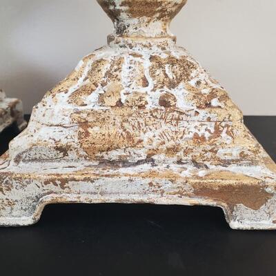 LOT 73G: Rustic Metal Candle Stands