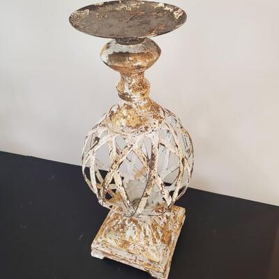 LOT 73G: Rustic Metal Candle Stands