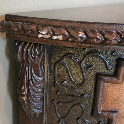 LOT 76RP: French Style Half Moon Accent Cabinet