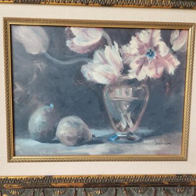 LOT 78RP: Framed Still Life Floral Print