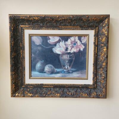 LOT 78RP: Framed Still Life Floral Print