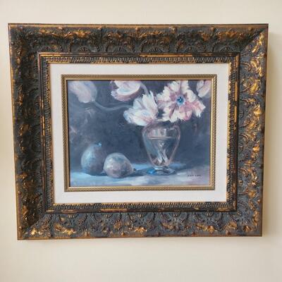 LOT 78RP: Framed Still Life Floral Print
