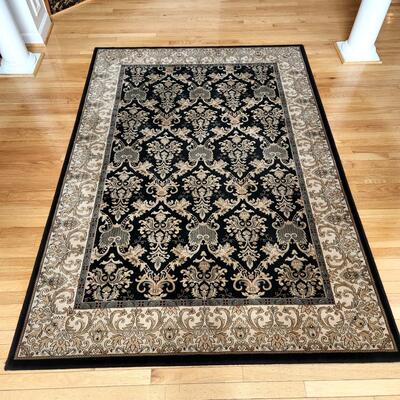 LOT 80RP:  Framed Filigree Scroll Area Rug