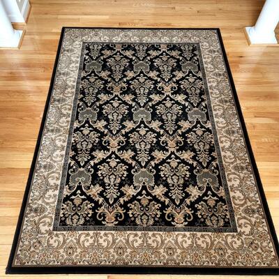 LOT 80RP:  Framed Filigree Scroll Area Rug