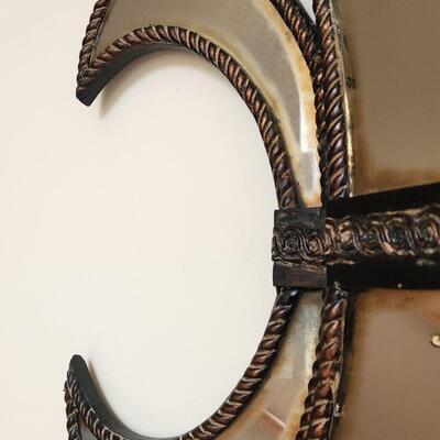 LOT 82RP: Rustic Fleur De Lis Decorative Mirror