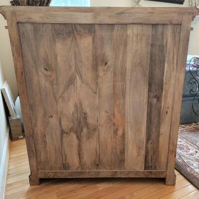 LOT 87RP: Two Door Three Shelf Solid Wood Accent Cabinet (Cabinet Only)