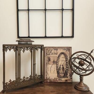 LOT 88RP: Collection of Rustic French Inspired Home Decor