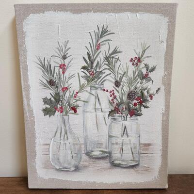 LOT 91RP: Collection of Five Country Style Holiday Home Decor Pieces