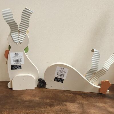 LOT 92RP: Collection of Five Spring Bunny Home Decor Pieces