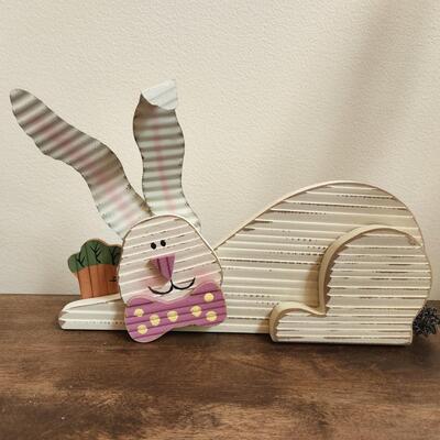 LOT 92RP: Collection of Five Spring Bunny Home Decor Pieces
