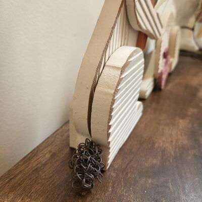 LOT 92RP: Collection of Five Spring Bunny Home Decor Pieces