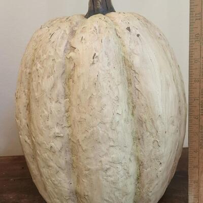 LOT 95RP: Collection of Six Fall Holiday Decor Items: Yankee Candle, Metal Gourd & More