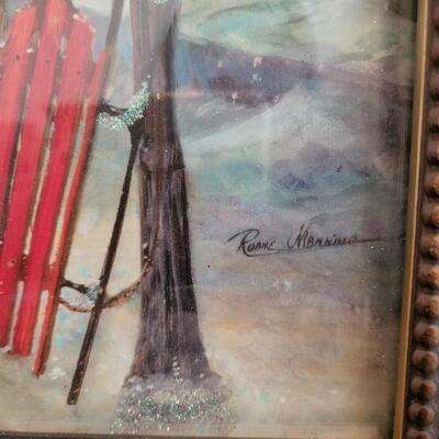 LOT 99RP: Beautiful Kirklands's "Christmas Memories" Framed Print