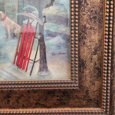 LOT 99RP: Beautiful Kirklands's "Christmas Memories" Framed Print
