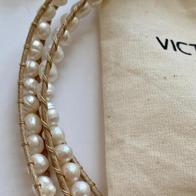 LOT 106R: Victoria  Emerson Pearl Wrap Bracelet