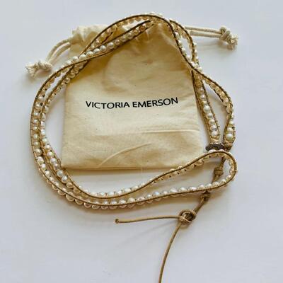 LOT 106R: Victoria  Emerson Pearl Wrap Bracelet