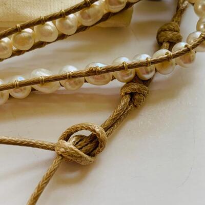 LOT 106R: Victoria  Emerson Pearl Wrap Bracelet