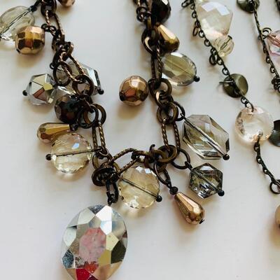 LOT 111R: Jeweled/Beaded Necklaces: White House/Black Market & More