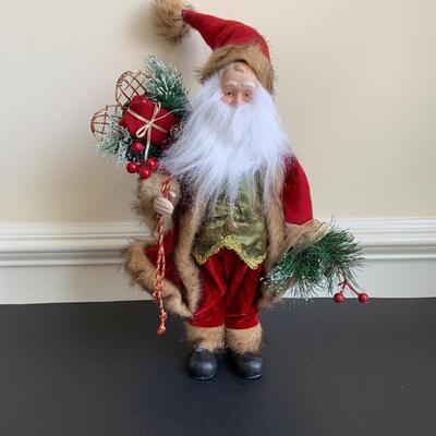 LOT 117R:  Holiday Decor: Wire Reindeer, Santa, & Reindeer Snack Jar "Oh Deer"