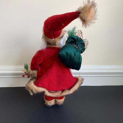 LOT 117R:  Holiday Decor: Wire Reindeer, Santa, & Reindeer Snack Jar "Oh Deer"