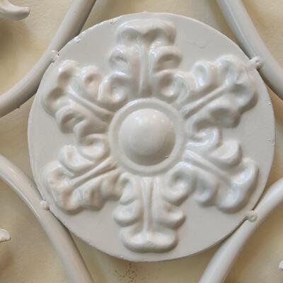 LOT 131RP: Large Shabby Chic Metal Wall Plaque