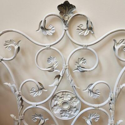 LOT 131RP: Large Shabby Chic Metal Wall Plaque