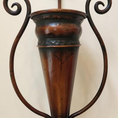 LOT 133RP: Rustic Metal Wall Vase