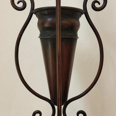 LOT 133RP: Rustic Metal Wall Vase