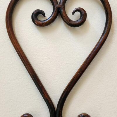 LOT 133RP: Rustic Metal Wall Vase