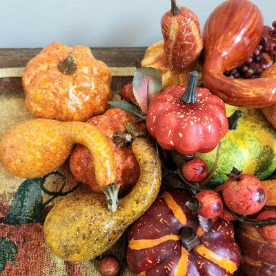 LOT 134RP: Huge Collection of Miscellaneous Fall Decor