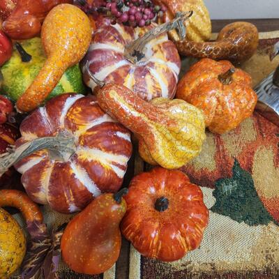 LOT 134RP: Huge Collection of Miscellaneous Fall Decor