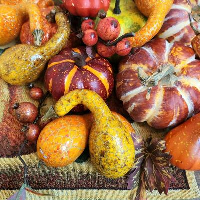 LOT 134RP: Huge Collection of Miscellaneous Fall Decor