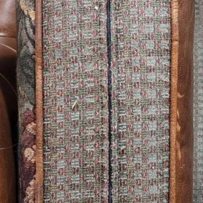 LOT 135RP: Clayton Marcus Aniline Leather Reversible Chair