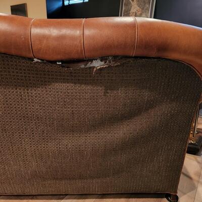 LOT 138RP: Clayton Marcus Aniline Leather Reversible Sofa