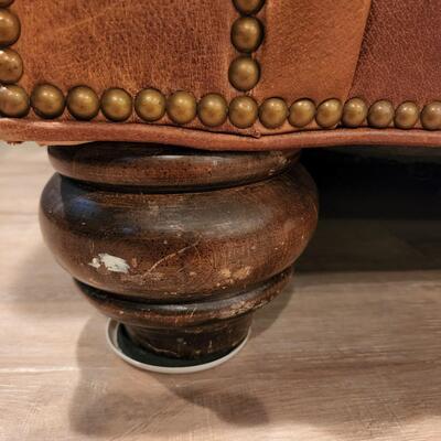 LOT 138RP: Clayton Marcus Aniline Leather Reversible Sofa