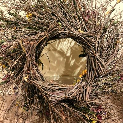 LOT 140RP: Three Artificial Wildflower Wreathes