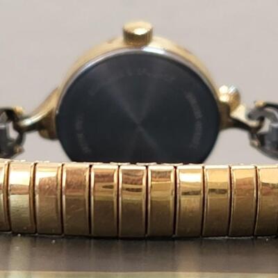 LOT 145RP: Ladies Vintage Caravelle By Bulova Gold-tone Watch