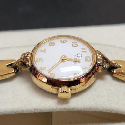 LOT 145RP: Ladies Vintage Caravelle By Bulova Gold-tone Watch