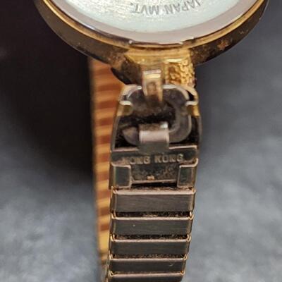 LOT 145RP: Ladies Vintage Caravelle By Bulova Gold-tone Watch