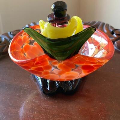 Murano Glass Clown Bowl