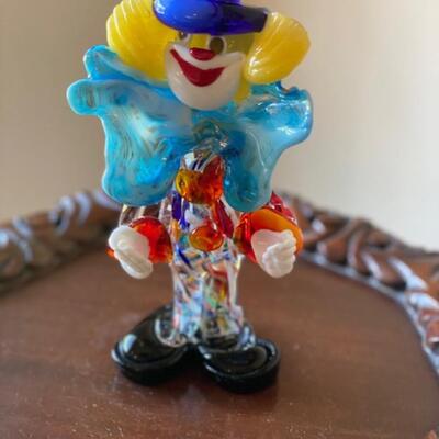 Murano Glass Clown 7.5