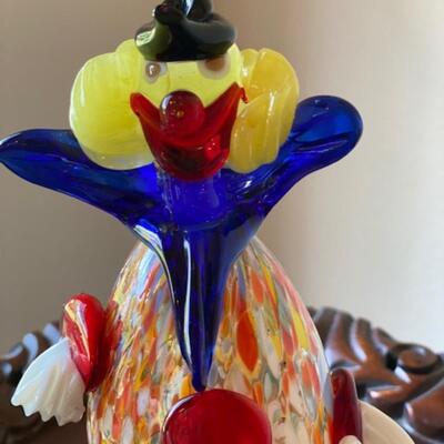 Murano Glass Clown 7.5