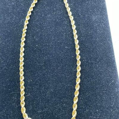 14 k gold necklace 20 in