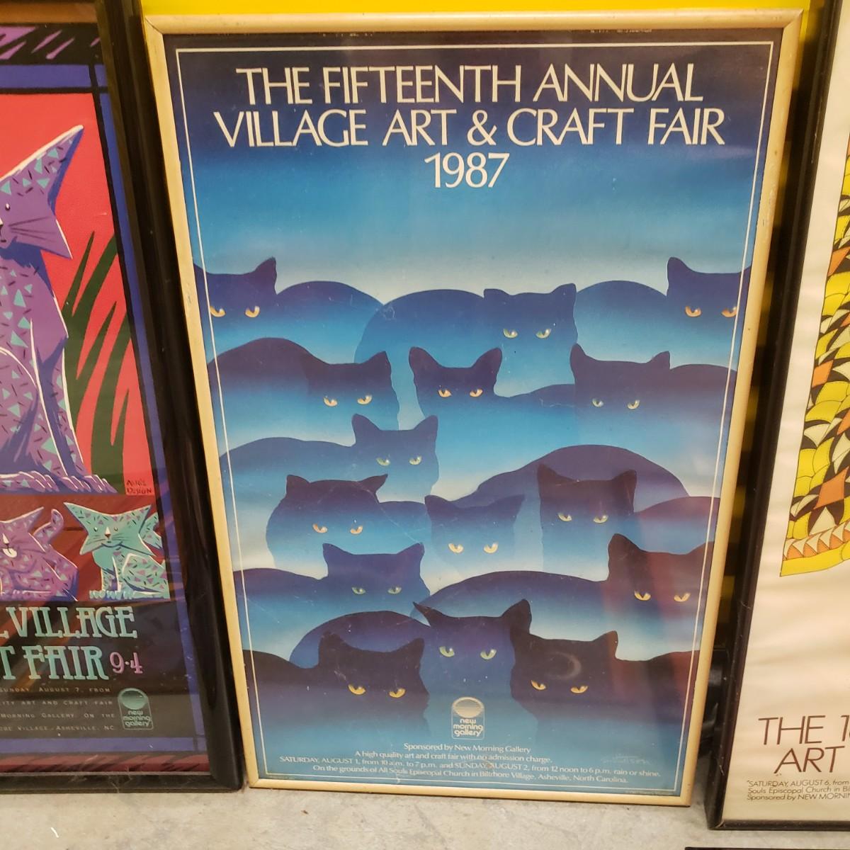 7 Annual Village Art and Craft Fair PostersAsheville (DKD