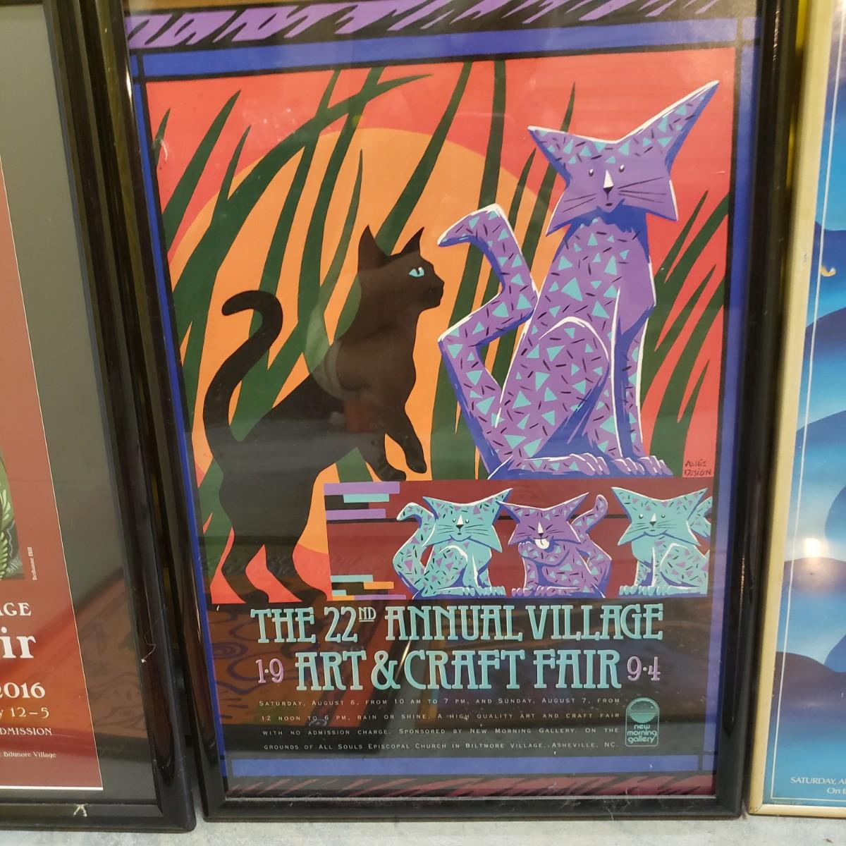 7 Annual Village Art and Craft Fair PostersAsheville (DKD