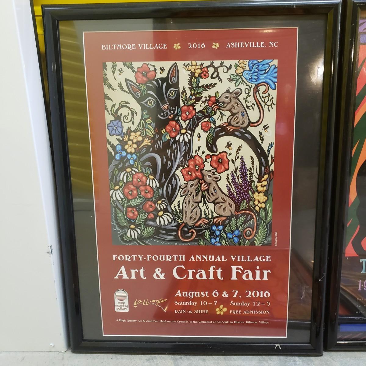 7 Annual Village Art and Craft Fair PostersAsheville (DKD