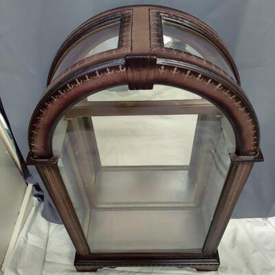 UNIQUE ARCHED TOP CURIO CABINET