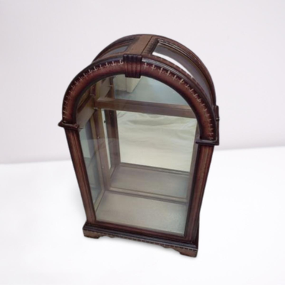 UNIQUE ARCHED TOP CURIO CABINET