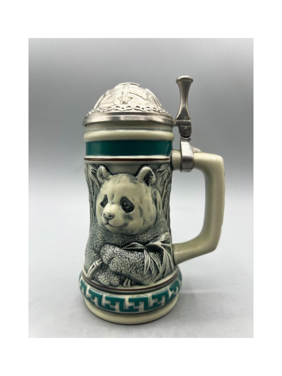 1991 AVON Endangered Species Giant Panda Lidded Beer Stein Collector ...