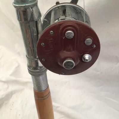 5372 Vintage Sears & Roebuck Penn Peerless #9 Reel Fishing Rod